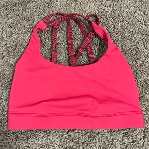 Hot Pink Lululemon Energy Bra